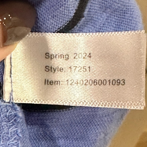 Marine Layer Sadie Vintage Slub blue stripe short sleeve Midi Dress XS - Picture 6 of 7